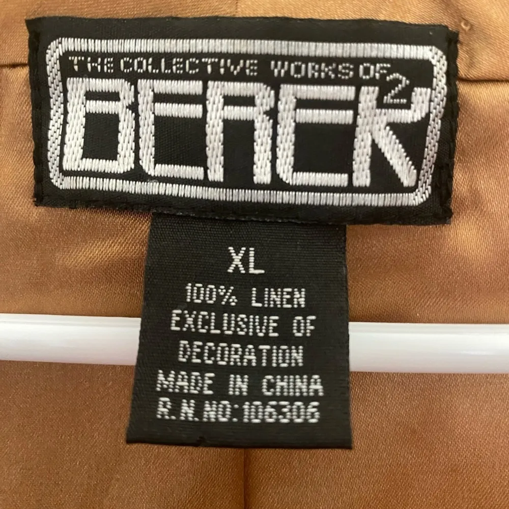 NWOT BEREK COPPER METALLIC ZEBRA PRINT JACKET SIZE XL - Image 2