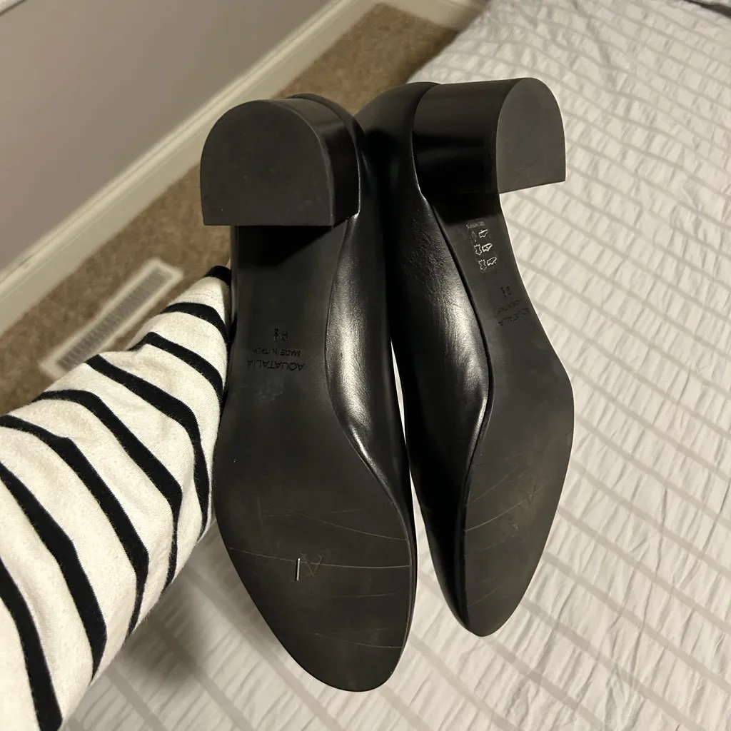Aquatalia Pumps in Black Leather size 9.5 - Image 7