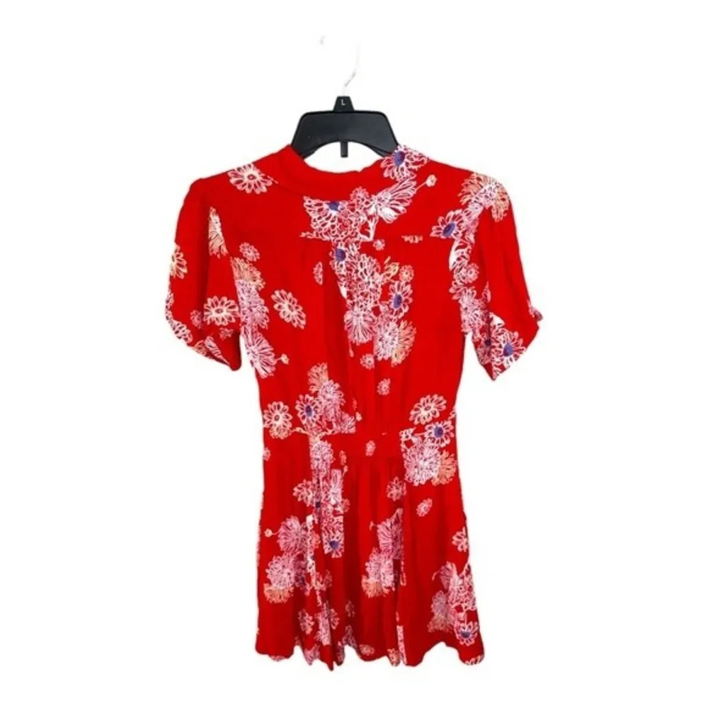 Free People Dresses Free People Blue Hawaii Mini Dress Size XS - Image 7