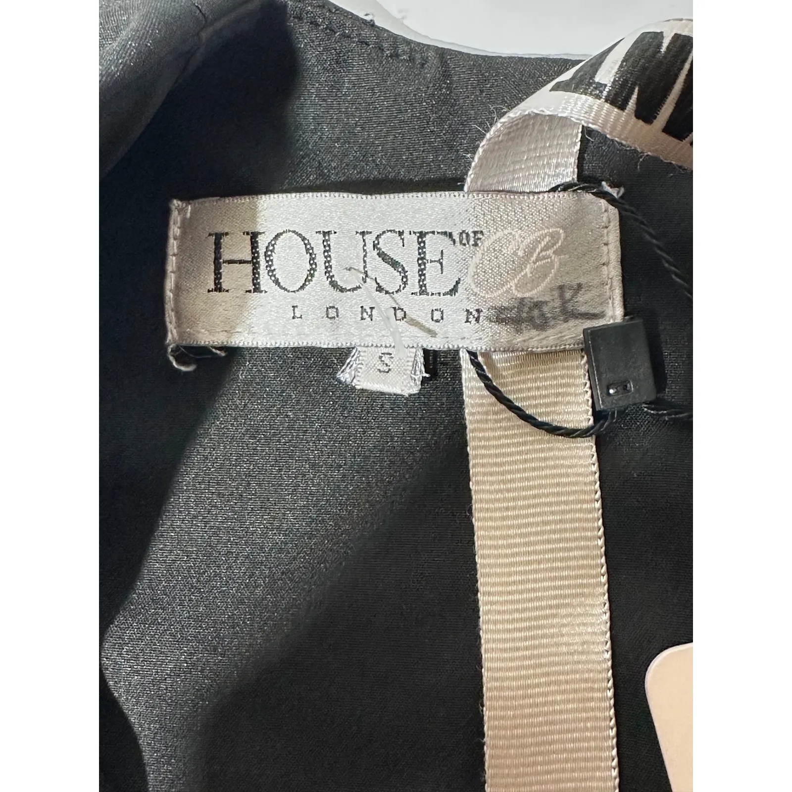 House of CB Black Nilda  Long Sleeve Sheer Panel Bodycon Midi Dress new size S - Image 12