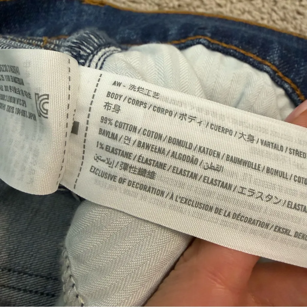 Abercrombie & Fitch The Ankle Straight Ultra High Rise Curve Love Jeans Blue 27 - Image 6