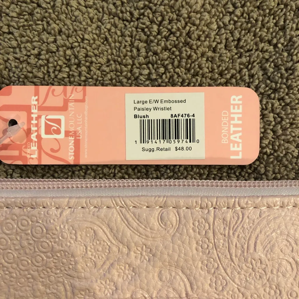 Stone Mountain pink leather wallet. New with tags. - Image 3