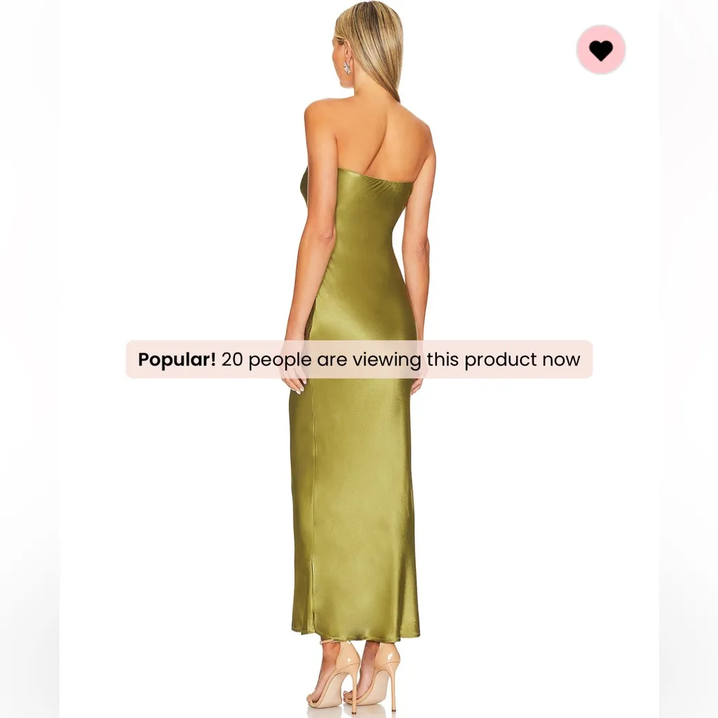REVOLVE Olive Green Midi Dress - Image 2