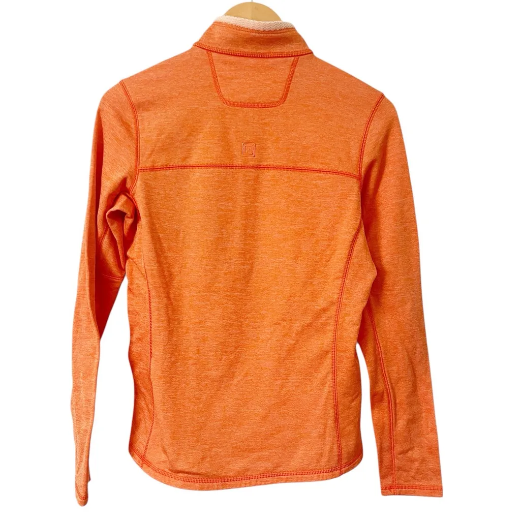 5.11 Tactical Women’s Bright Orange Half Zip Pullover Sweater Size XS - Image 2