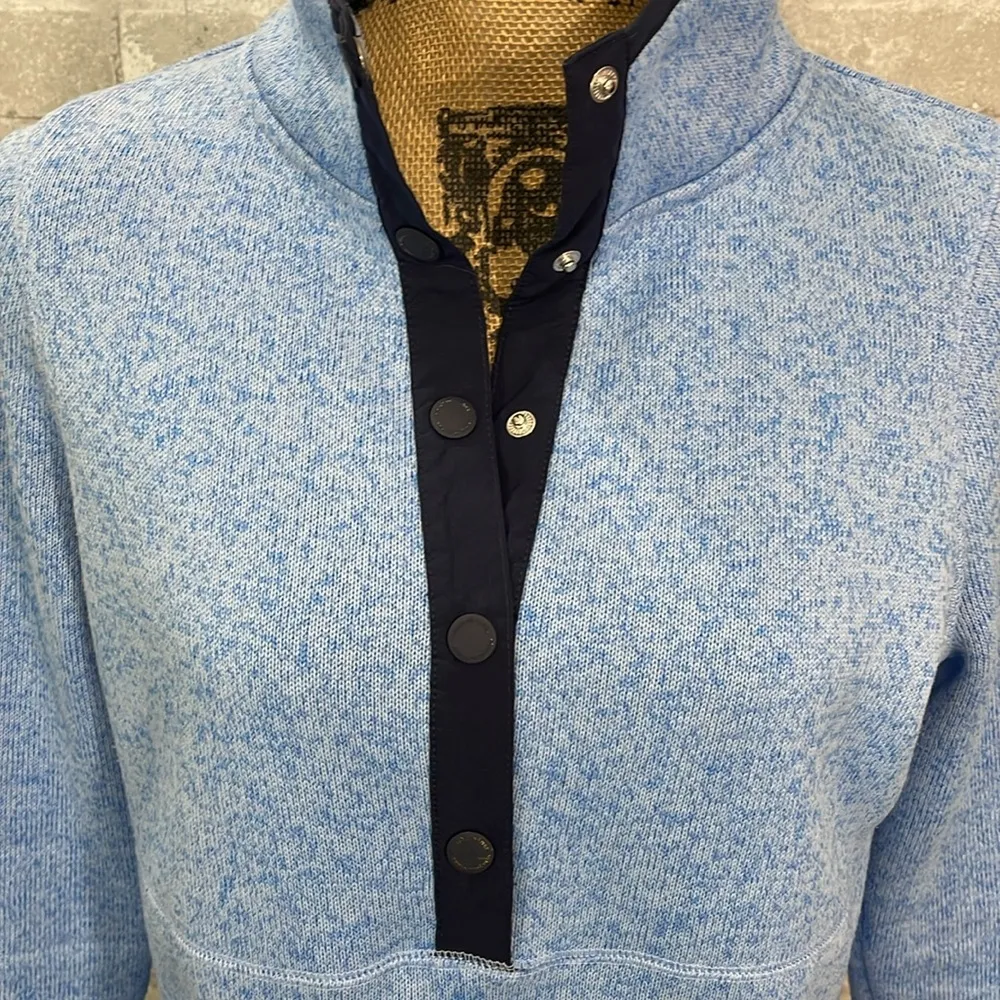 Vineyard Vines Blue 1/2 Snap Sweater - Image 2