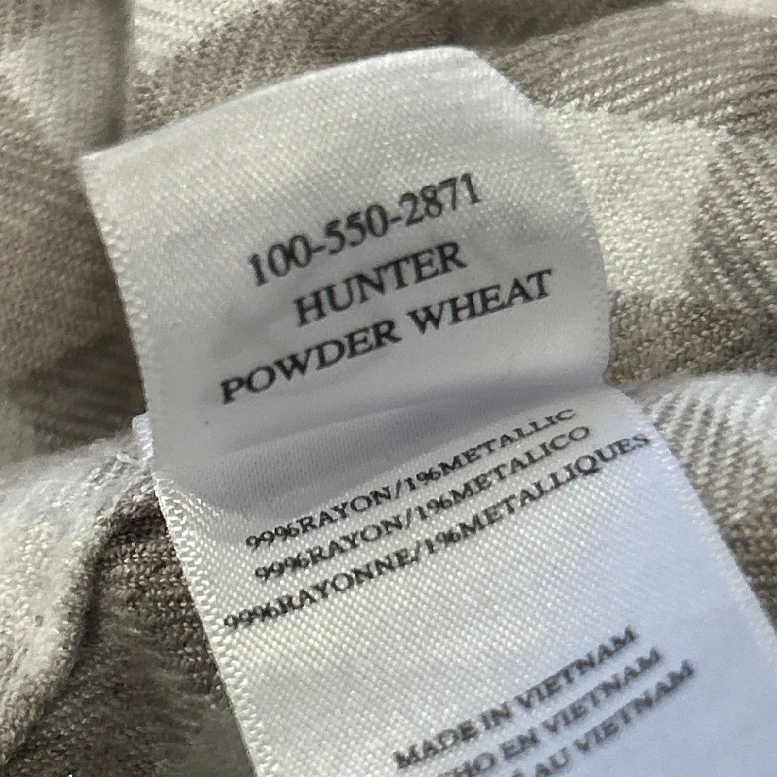 Rails Shirt Womens XS Plaid Flannel Button Down Hunter Long Sleeve Cream Tan - Image 5