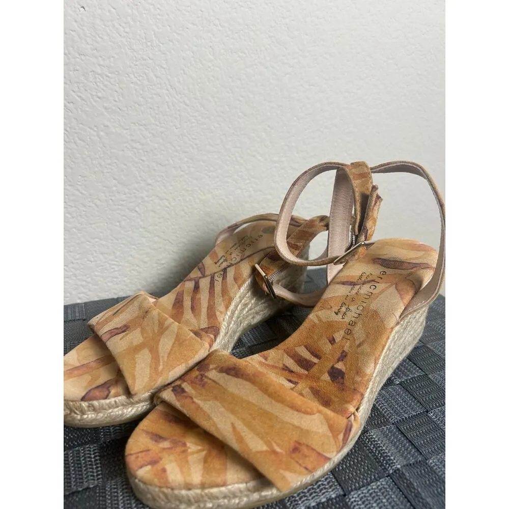 NEW Eric Michael Leather Sandals Women's Size 6 Strappy Heels Handmade in Spain - Image 2