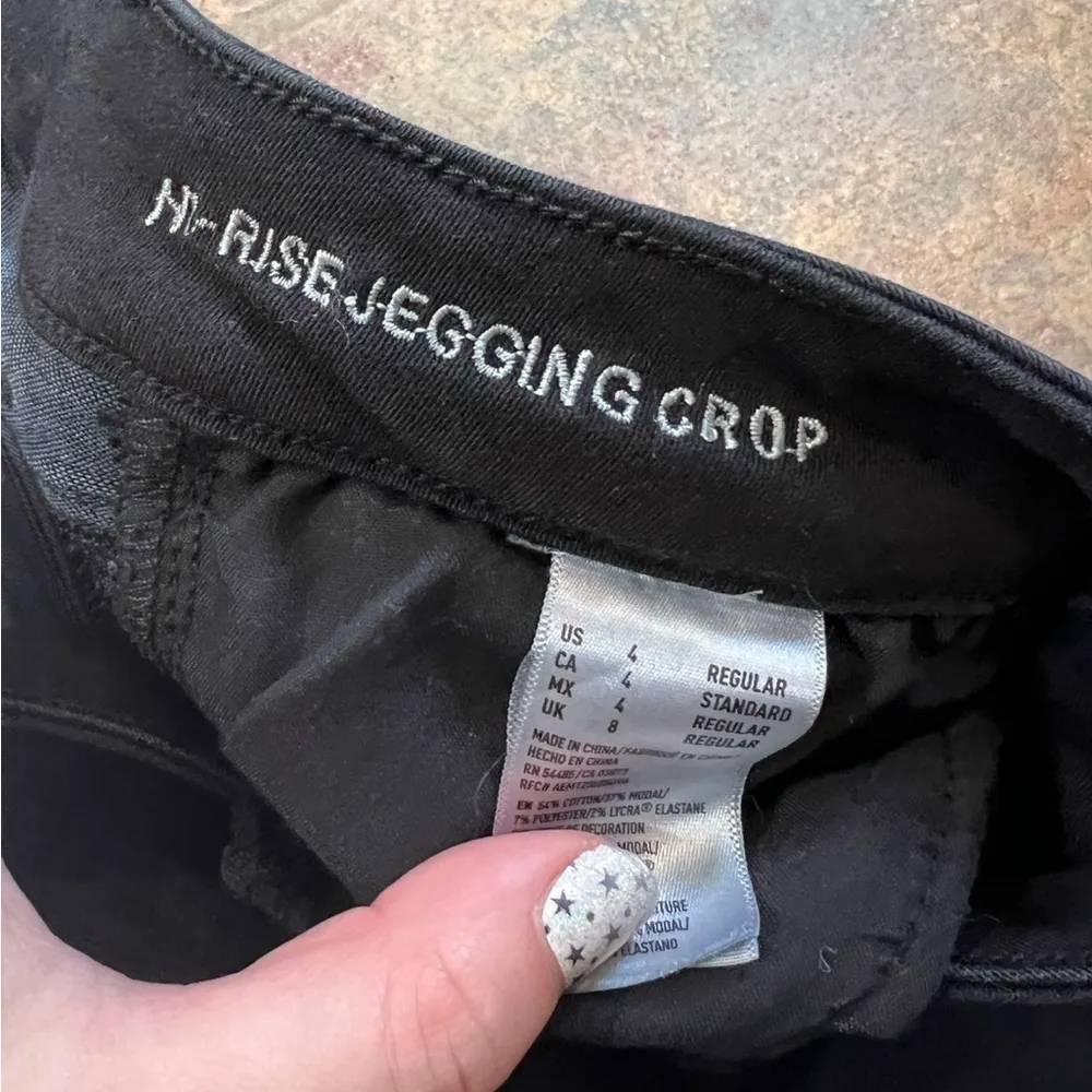 american eagle | high rise crop jeggings | size 4 - Image 2