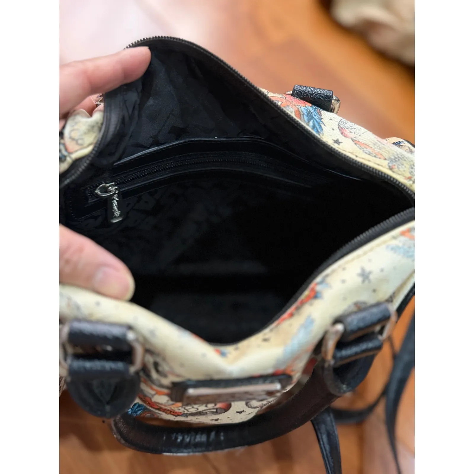 Loungefly Star Wars BB 8 Tattoo Print Crossbody Satchel Bag - Image 9