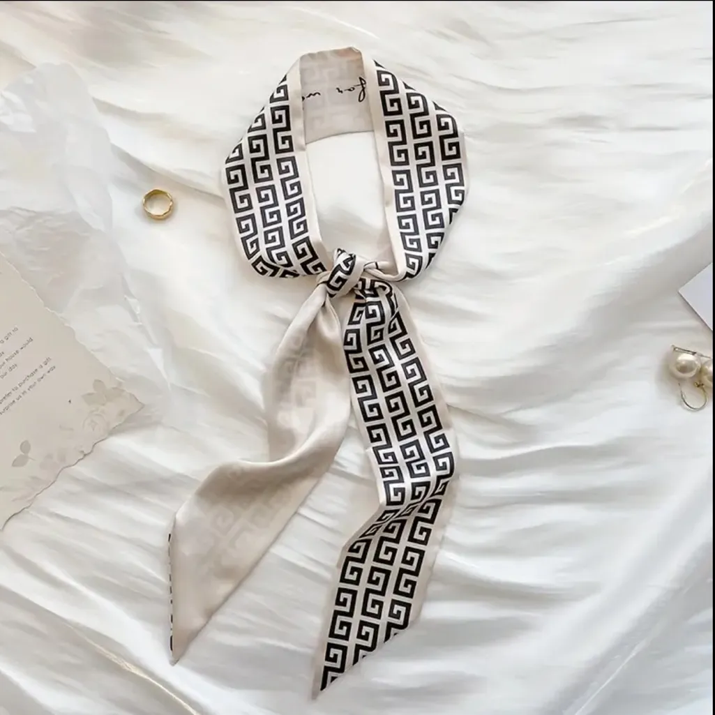 Exquisite Satin Silky Chic Style Black White Selection Twillys‎ - Image 11