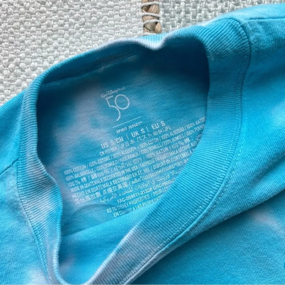 Walt Disney Spirit Jersey Princess 2022 Blue Tie Dye Long Sleeve Pullover Tee S - Image 8
