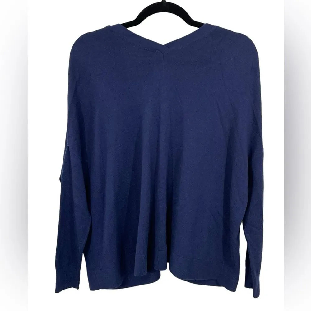 Vince Cashmere‎ Blend Cardigan Sweater Size XS Navy Blue Style 73860 - Image 2