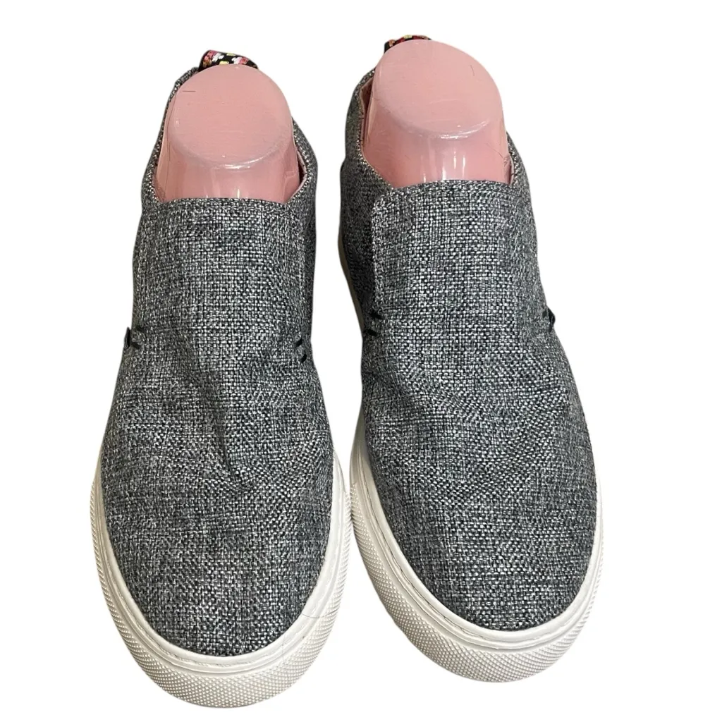 Peyton HeyDude shoes size 8 sneakers shoes slip ons women's‎ grey skater Gray - Image 2