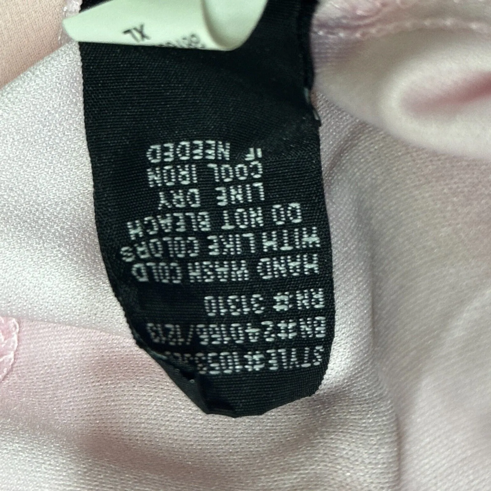 IZ Byer‎ Shirt Womens XL Pink Swiss Dot Ruffle Feminine Office Vintage 2000s Y2K - Image 8