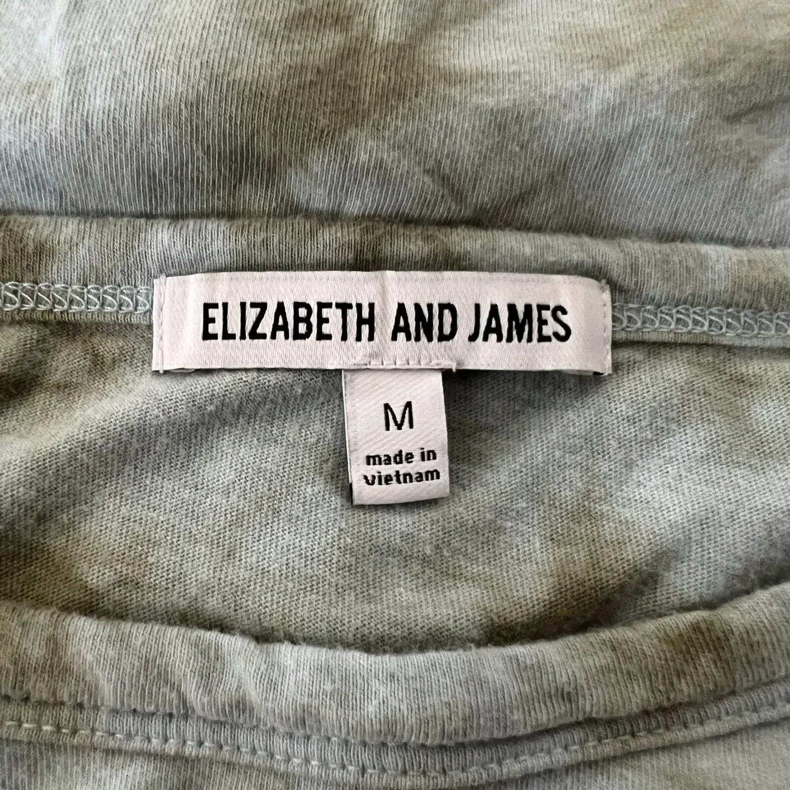 Elizabeth and James Shirt Womens Medium‎ Blue Green Tie Dye Short Sleeve Tee - Image 6