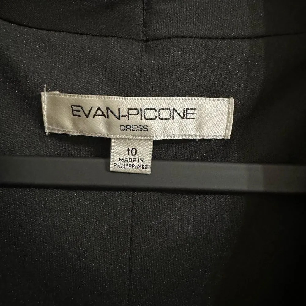 Evan-Picone Black MIDI Dress Size10 - Image 9