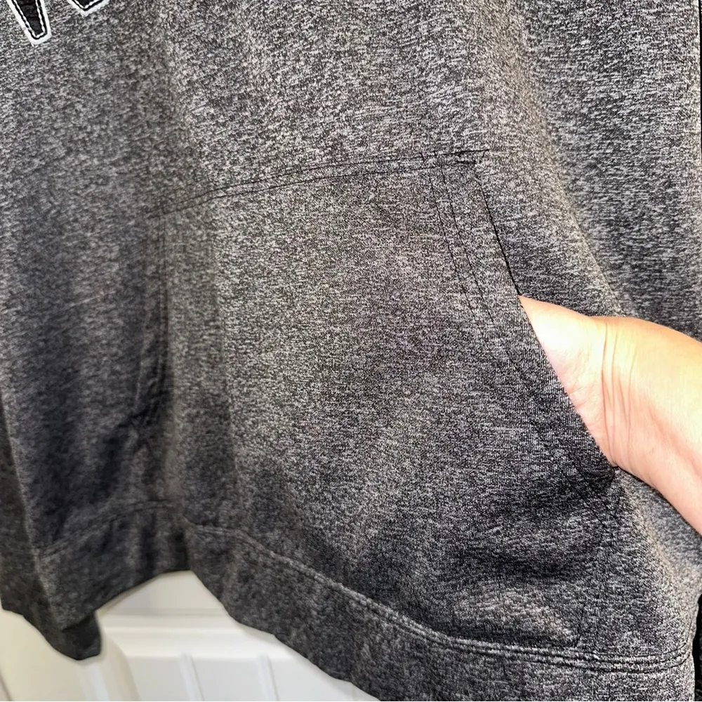 Dimco apparel black white spacedye volleyball hoodie, women, XL - Image 4