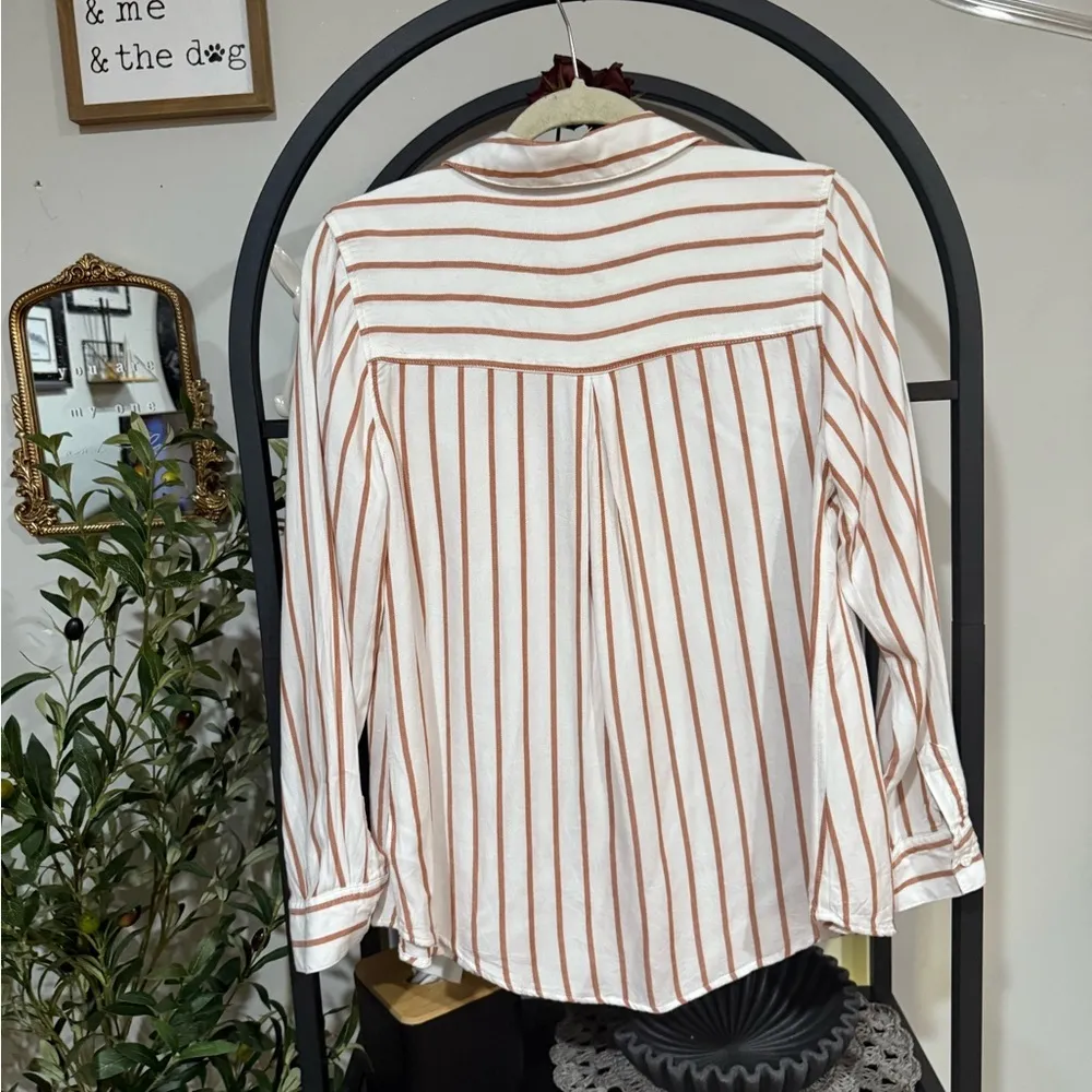 isabel ingrid and isabel button down shirt with stripes Size M - Image 7