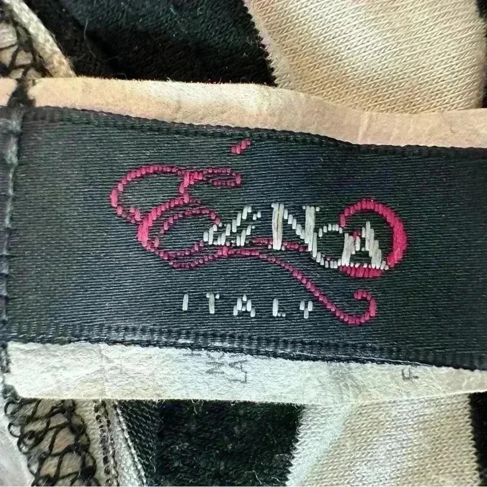 Edi Noa, Italy, Black and White Asymmetrical Dress Size: Large - Image 5