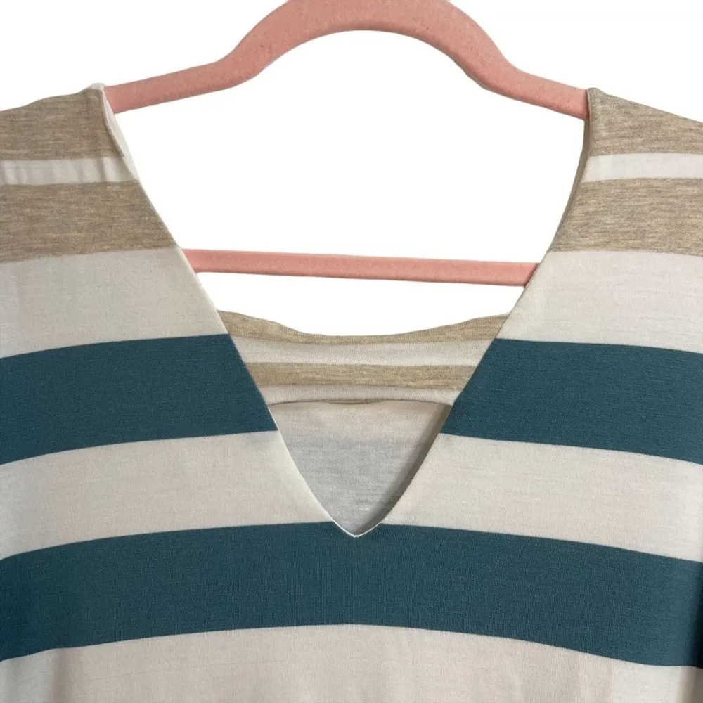 Anthropologie Puella Striped Tunic Scoop Neck Tunic - Image 6