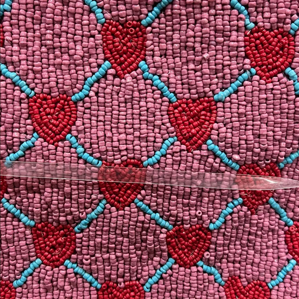 Sincerely Jules | Beaded Heart Wristlet/Wallet/Make-Up Bag - Image 3