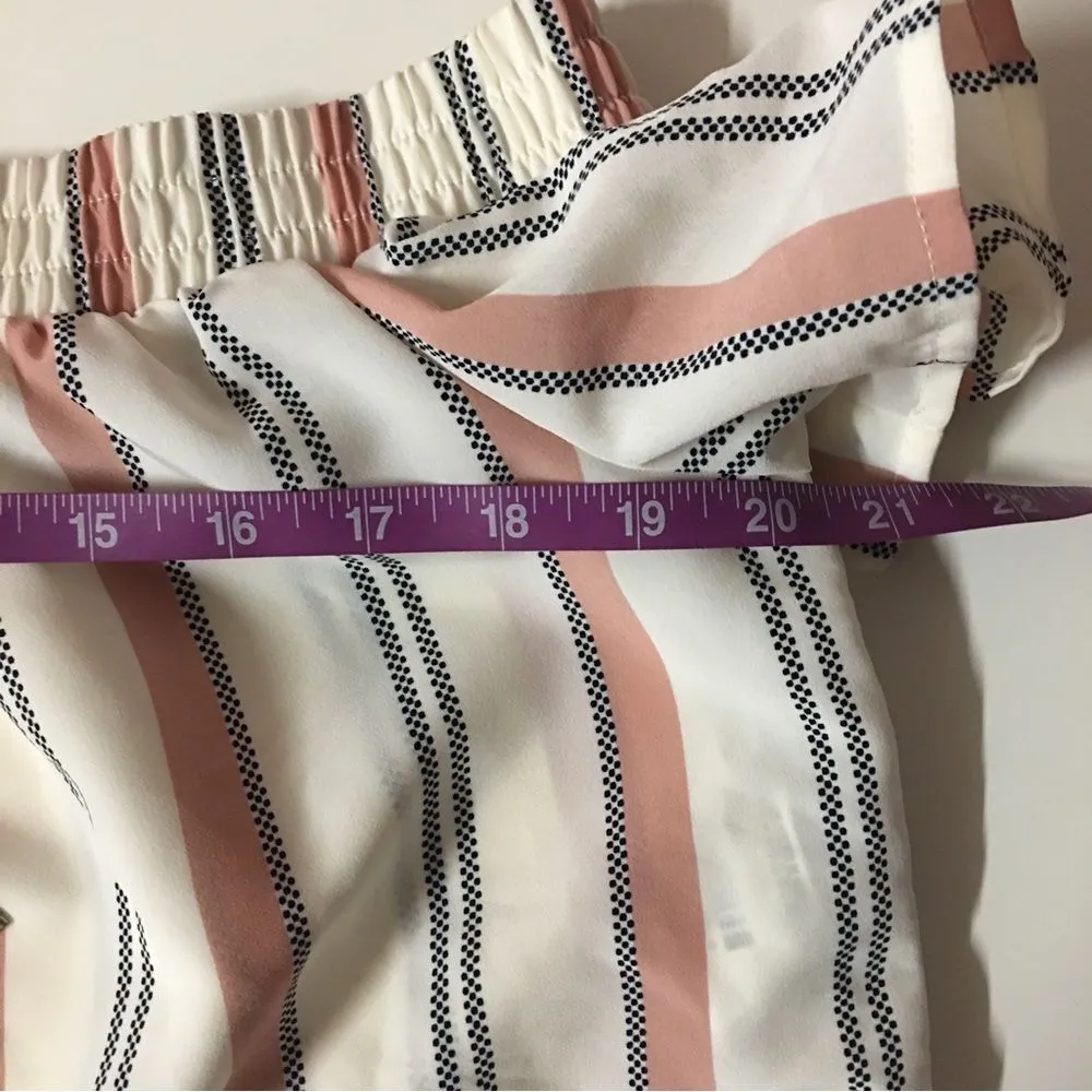 Forever 21 Cream Striped Off-the-Shoulder Crop Top Size S NWT - Image 9