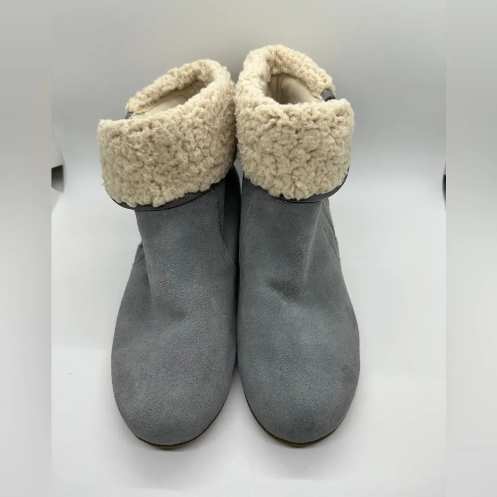 Coldwater Creek Walk With Me Summit Suede Boots Gray Size 7W - Image 11