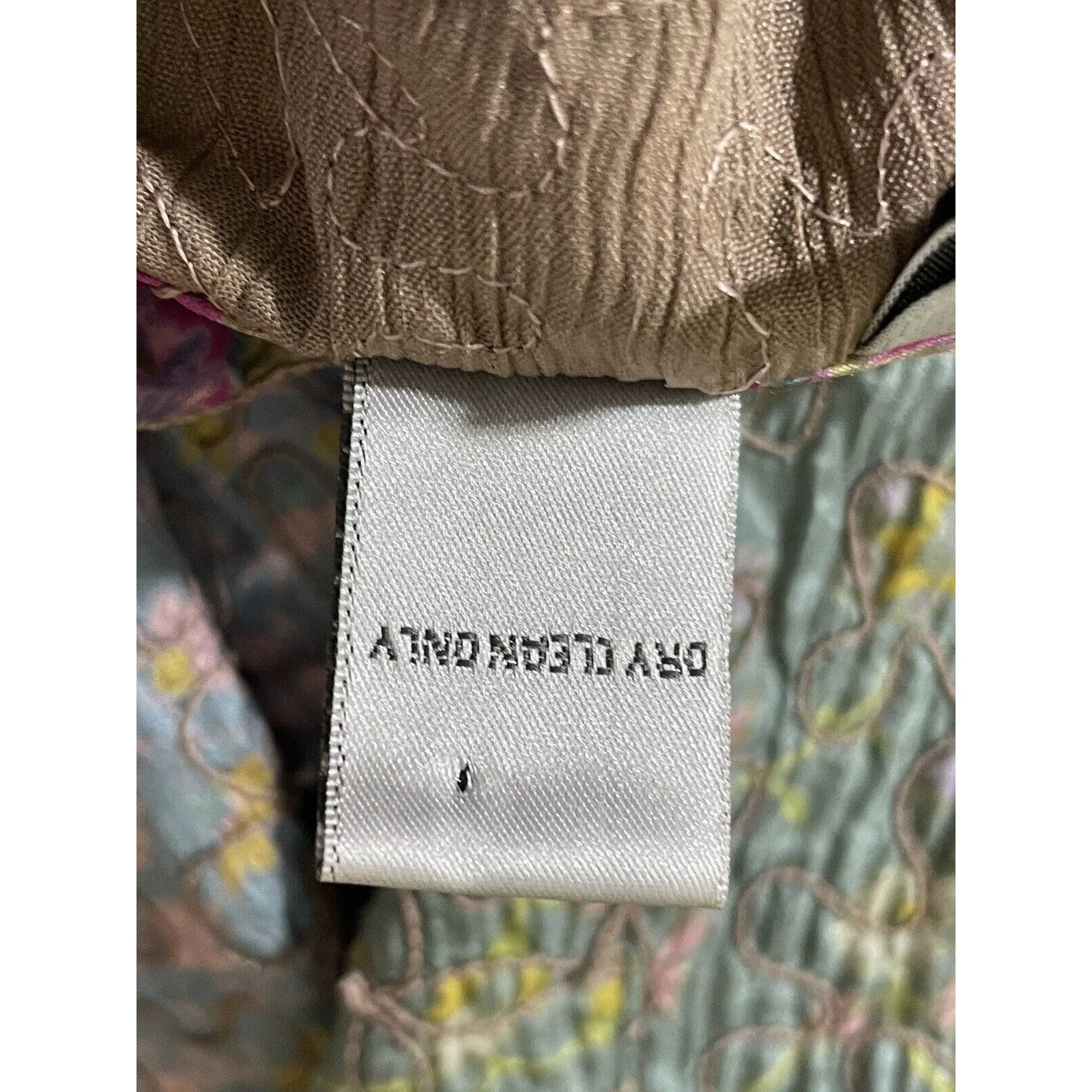 Chico's Size 3 US 16 Silk Multicolor Floral Patchwork Textured Blazer Jacket - Image 8