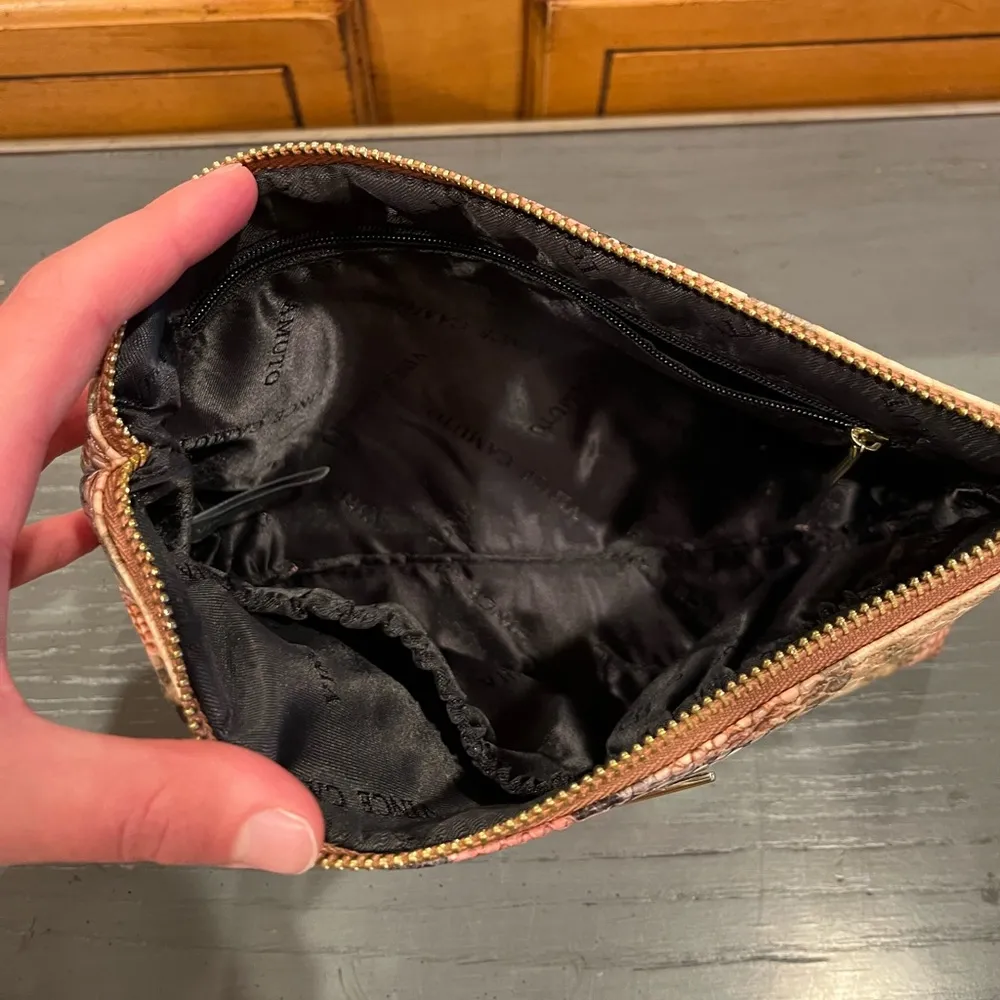 Snakeskin Animal Print Zip Cosmetic Case - Image 10