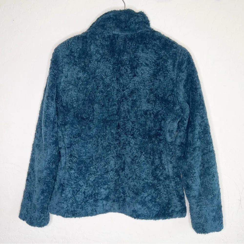 PENDLETON Blue Teddy Deep Pile Sherpa Full Zip Jacket - Image 2