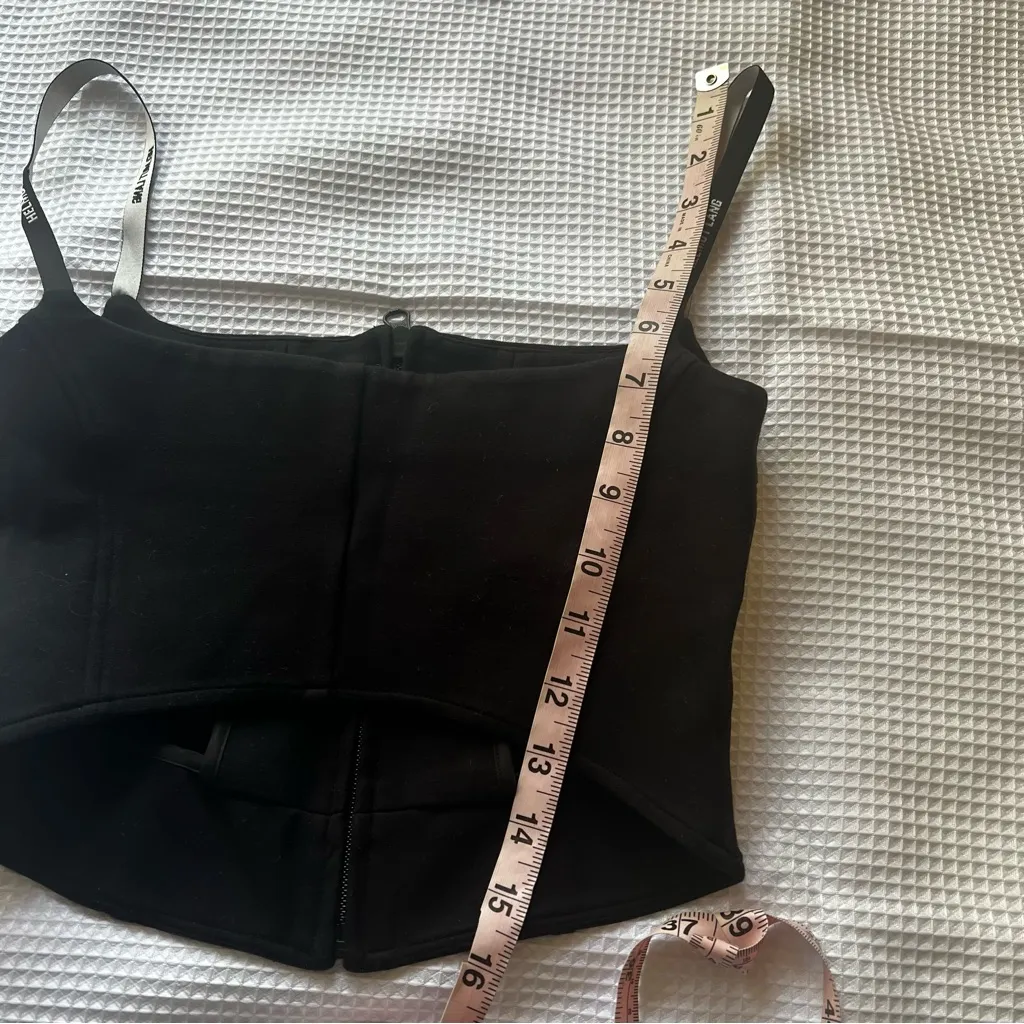 HELMET LANG Corset Top Black‎ Women's SIZE XS - Image 11