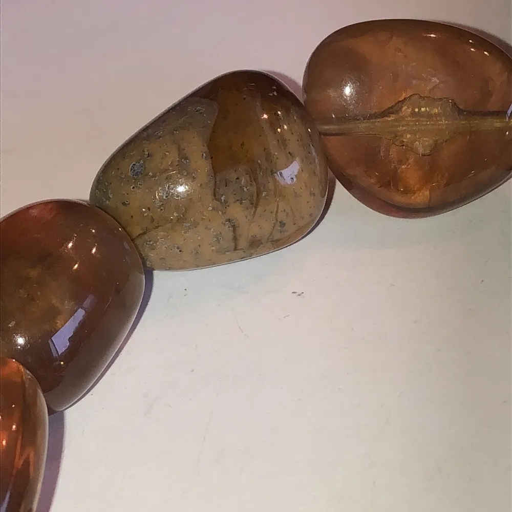 2 Boho Stretchy Brown & Neutral Beaded Bracelets - Image 7