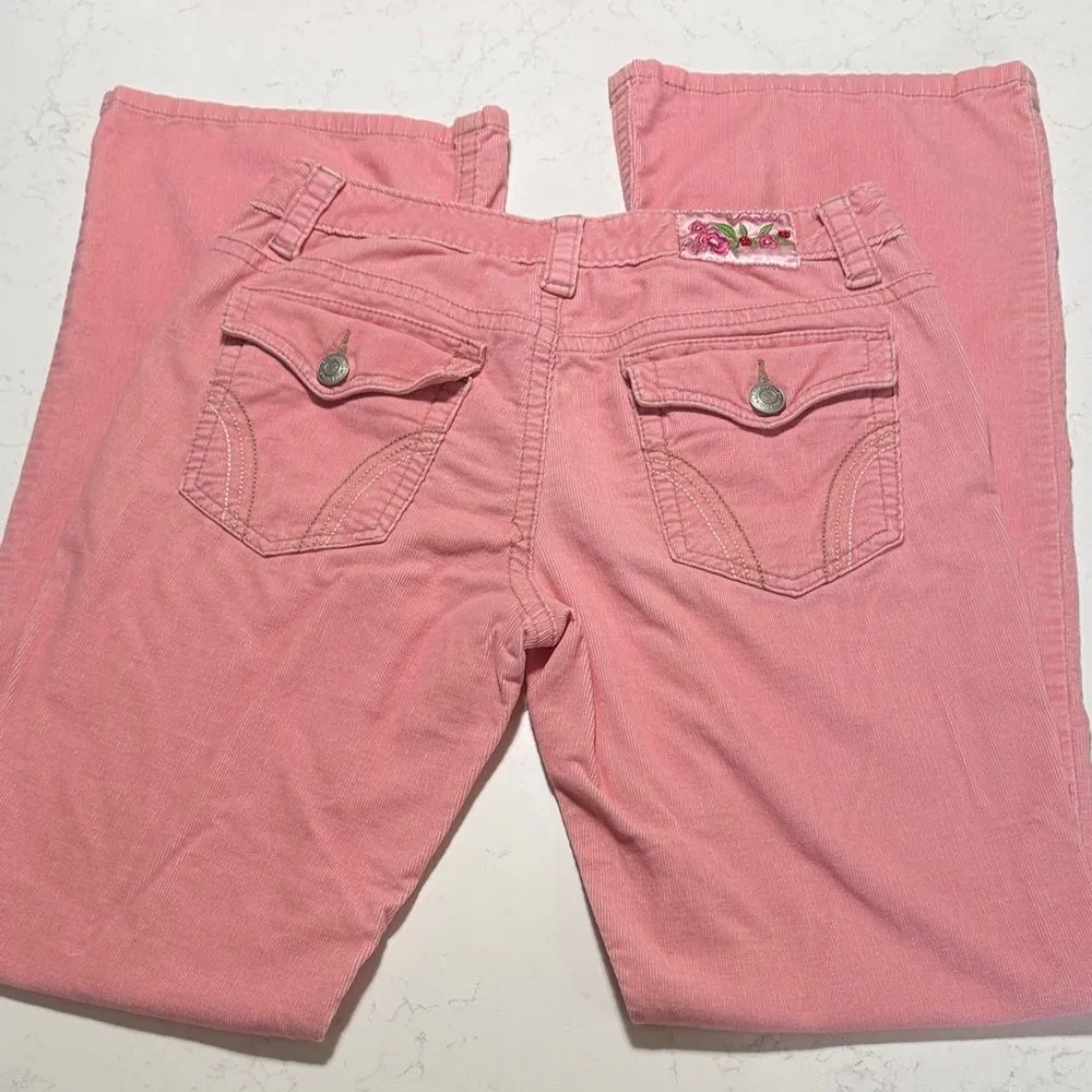 Aeropostale Women's corduroy bootcut Jeans in Soft Pink.  Size 5-6 Long. - Image 3