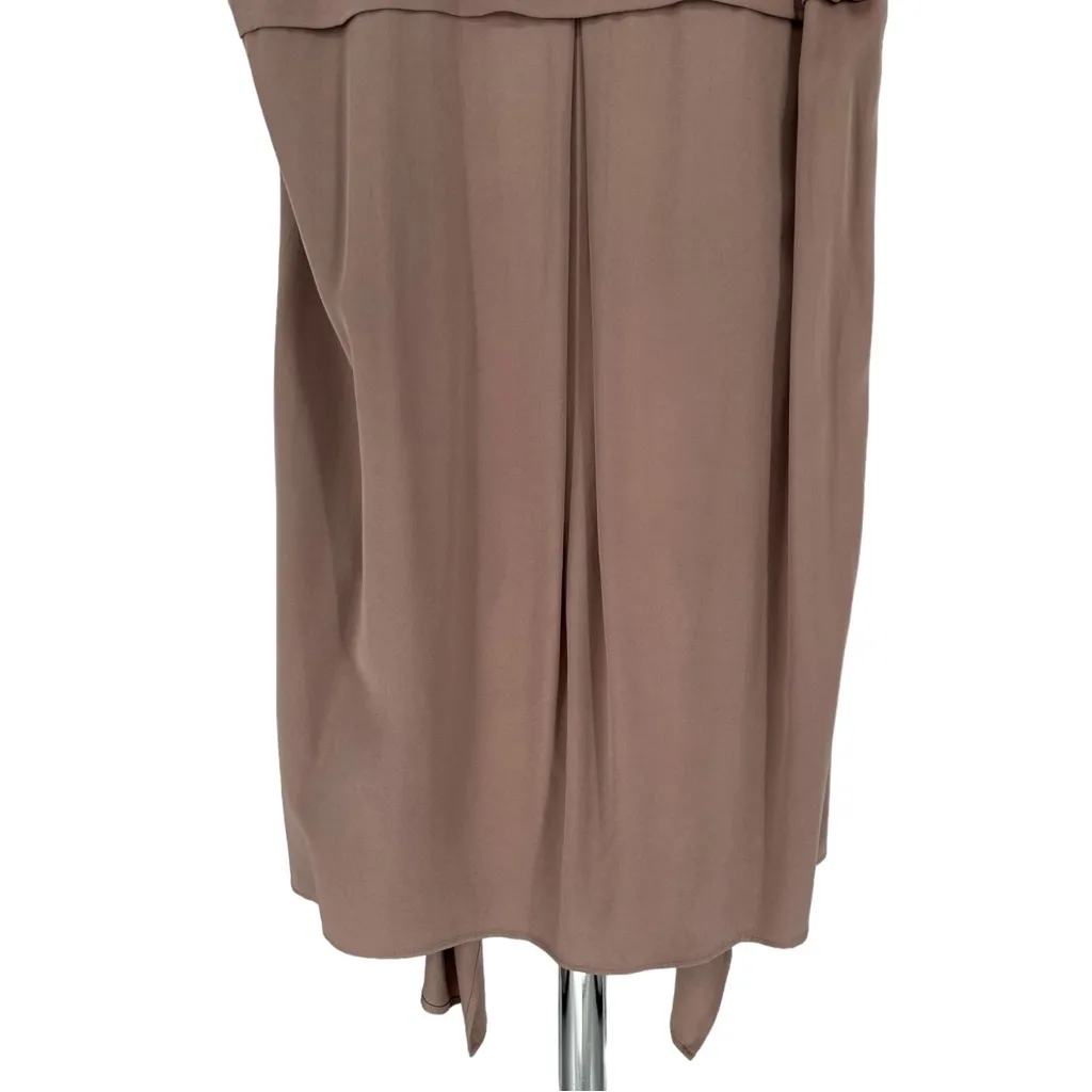 DR2 Daniel Rainn Mauve Open Jacket Duster Vest size Large Pockets Drapey Pink - Image 5