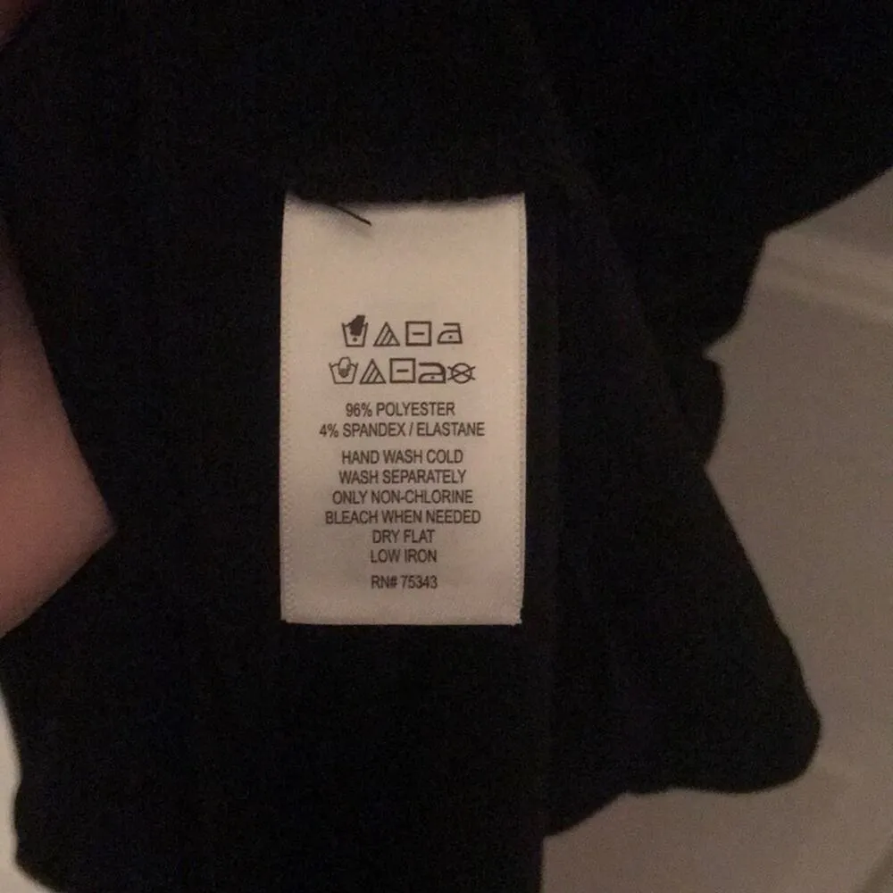 TAHARI Sheath Dress With Metal Hardware Black M - Image 6