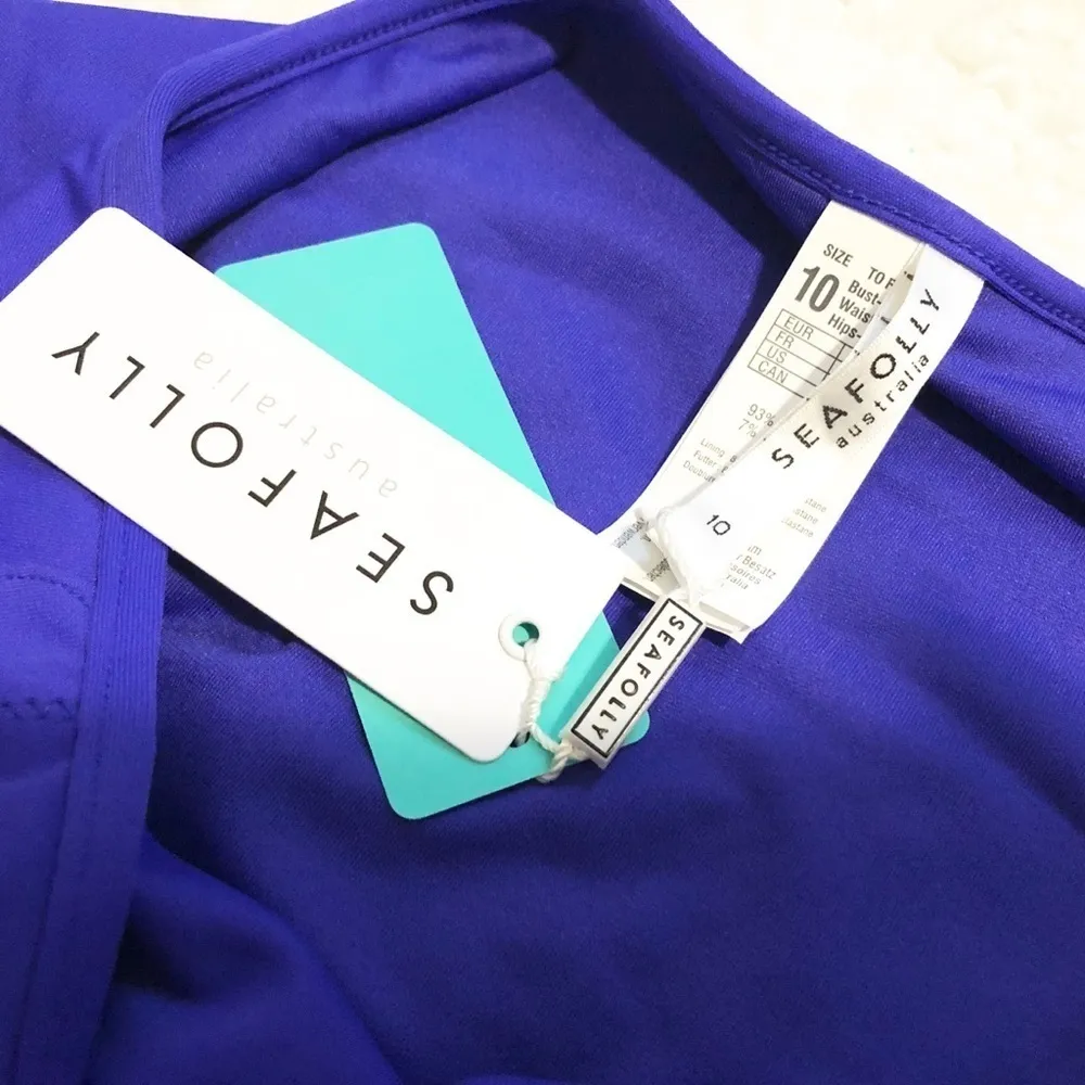 🆕 Seafolly petal edge mid rise bikini bott… - Image 8