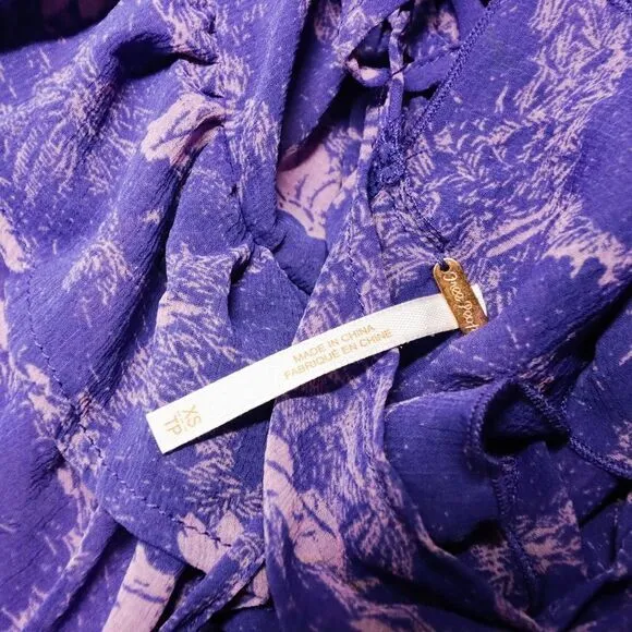 NEW Free People These Dreams purple‎ Mini Dress, XS - Image 12