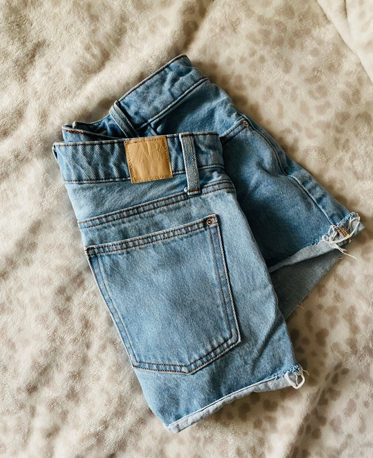 ZARA Blue Jean Shorts - Image 2
