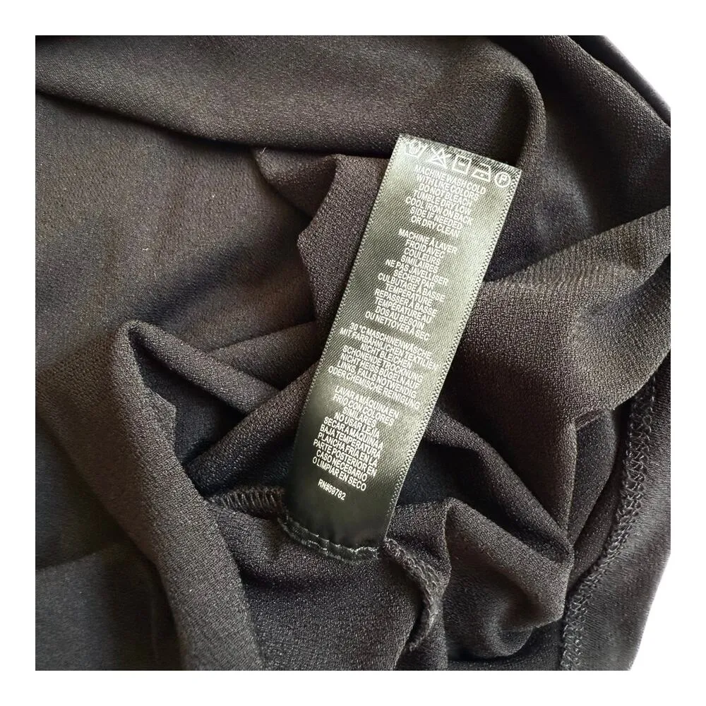 NEW Adrianna Papell BLACK BLOUSE Lace 3/4 Sleeves Women's 1X Stretch Top Shirt - Image 10