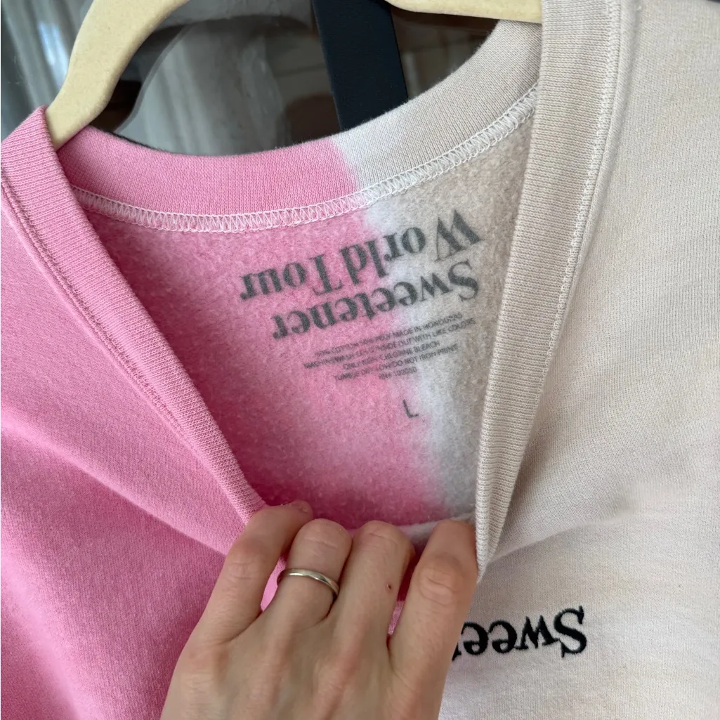 Ariana Grande Sweetener Tour Split Crewneck thank u, sweet concert next US dates - Image 3