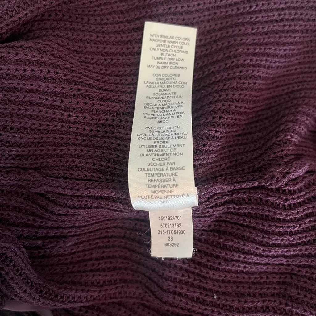 Chicos Purple Sleeveless Knit‎ Rayon Blend Cardigan Long Sweater Women’s Large - Image 5