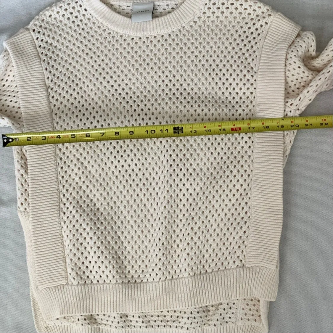 Varley Arabella Knit Cream Sweater size small - Image 10