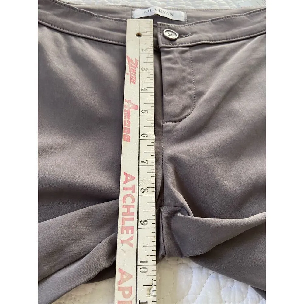 Lila Ryan Zuri Tapered Flat Front Trouser Steel Grey  Size 0 Casual - Image 13