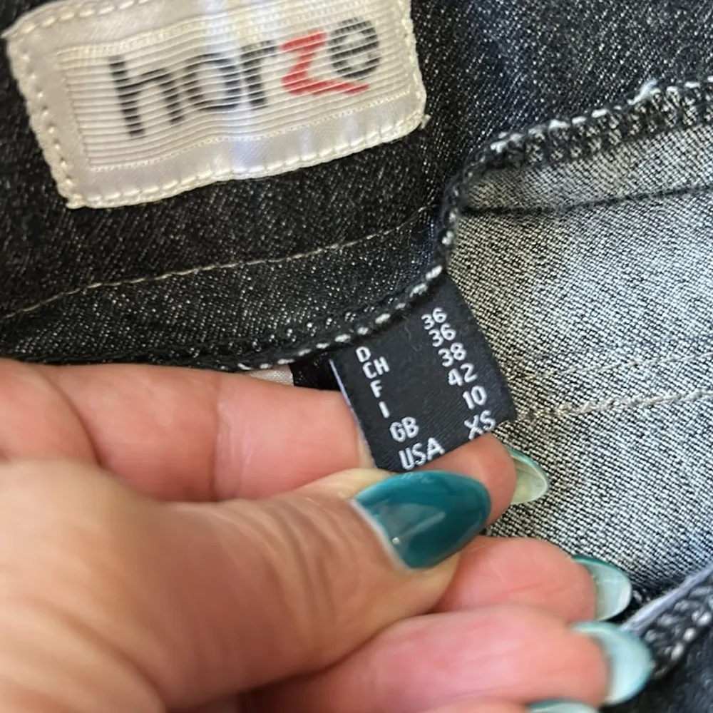 Horze Equestrian Denim Breeches Suede Pockets Size XS - Image 9