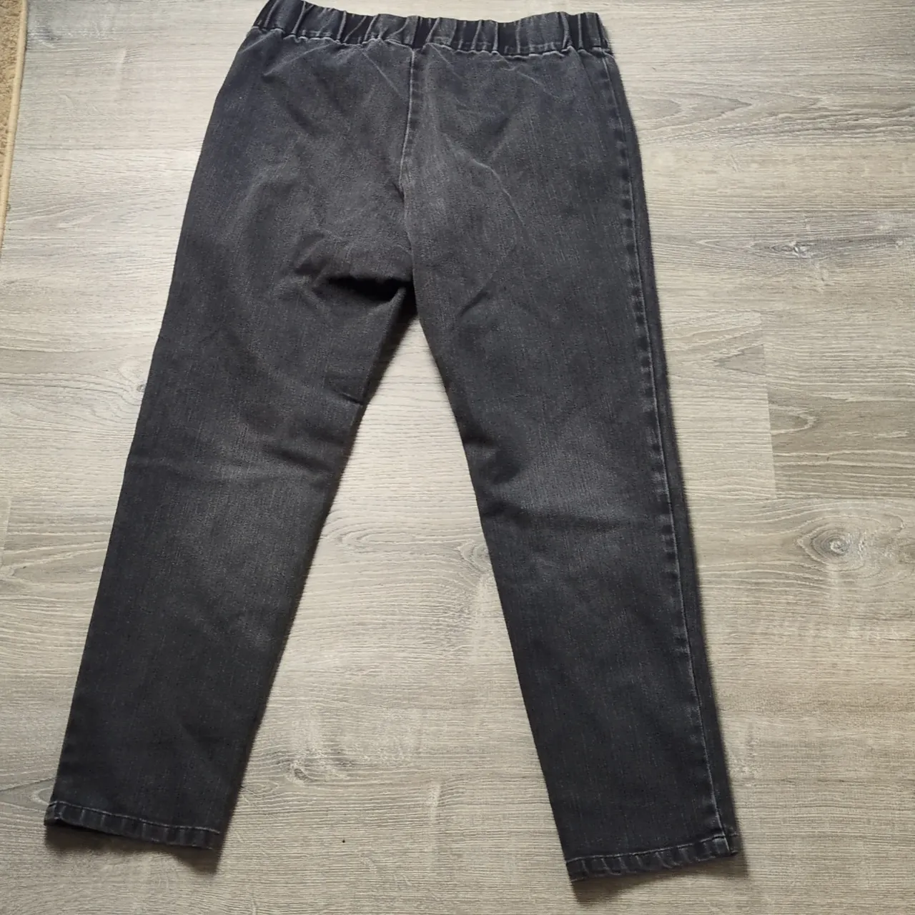 Soft Surroundings Black Pull On Jeans Size Large - Image 5