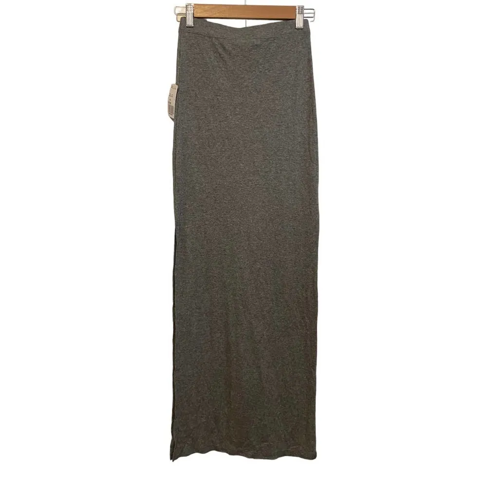 NWT Forever 21 Gray Elastic Waistband Maxi Skirt Size XS - Image 4