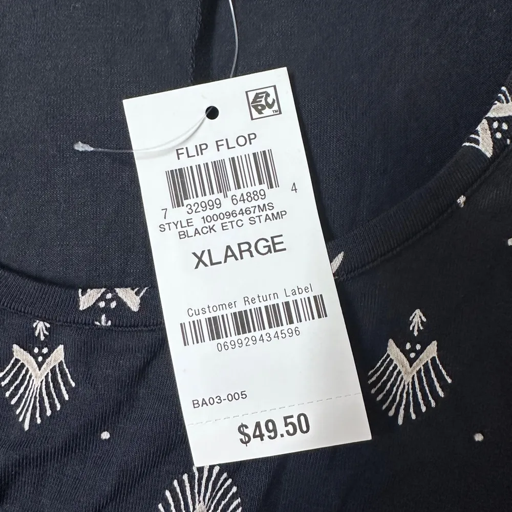 Style & Co. NWT Flip Flop Printed Black Dress size XL - Image 5