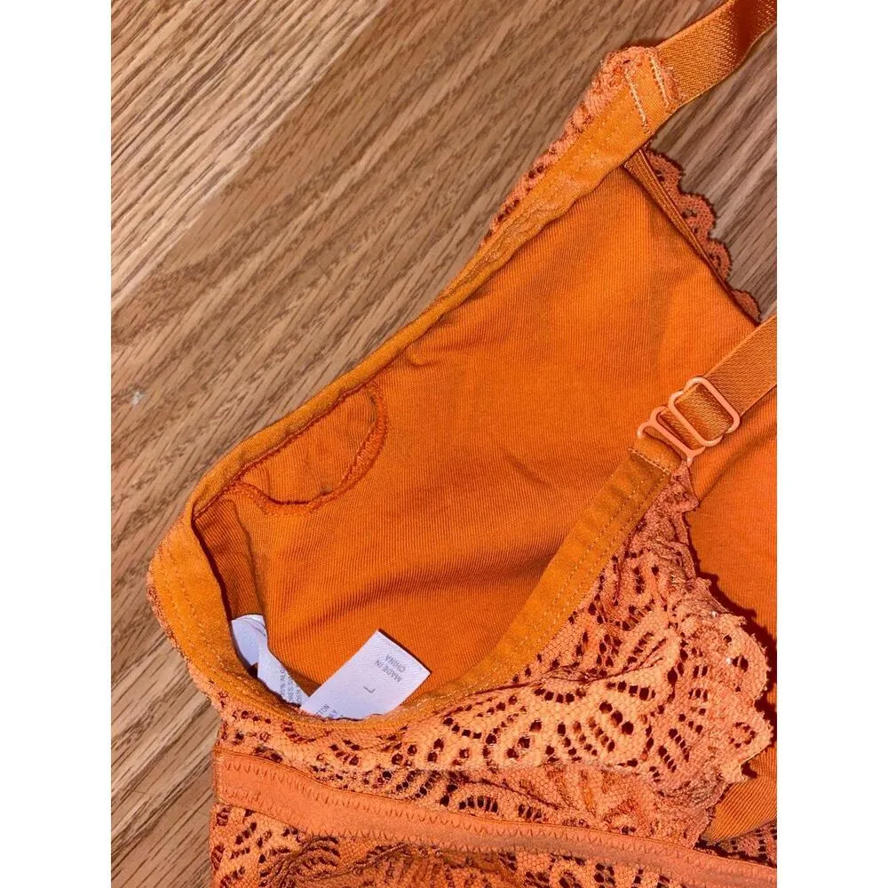 Auden Bralette Size Large Orange - Image 2