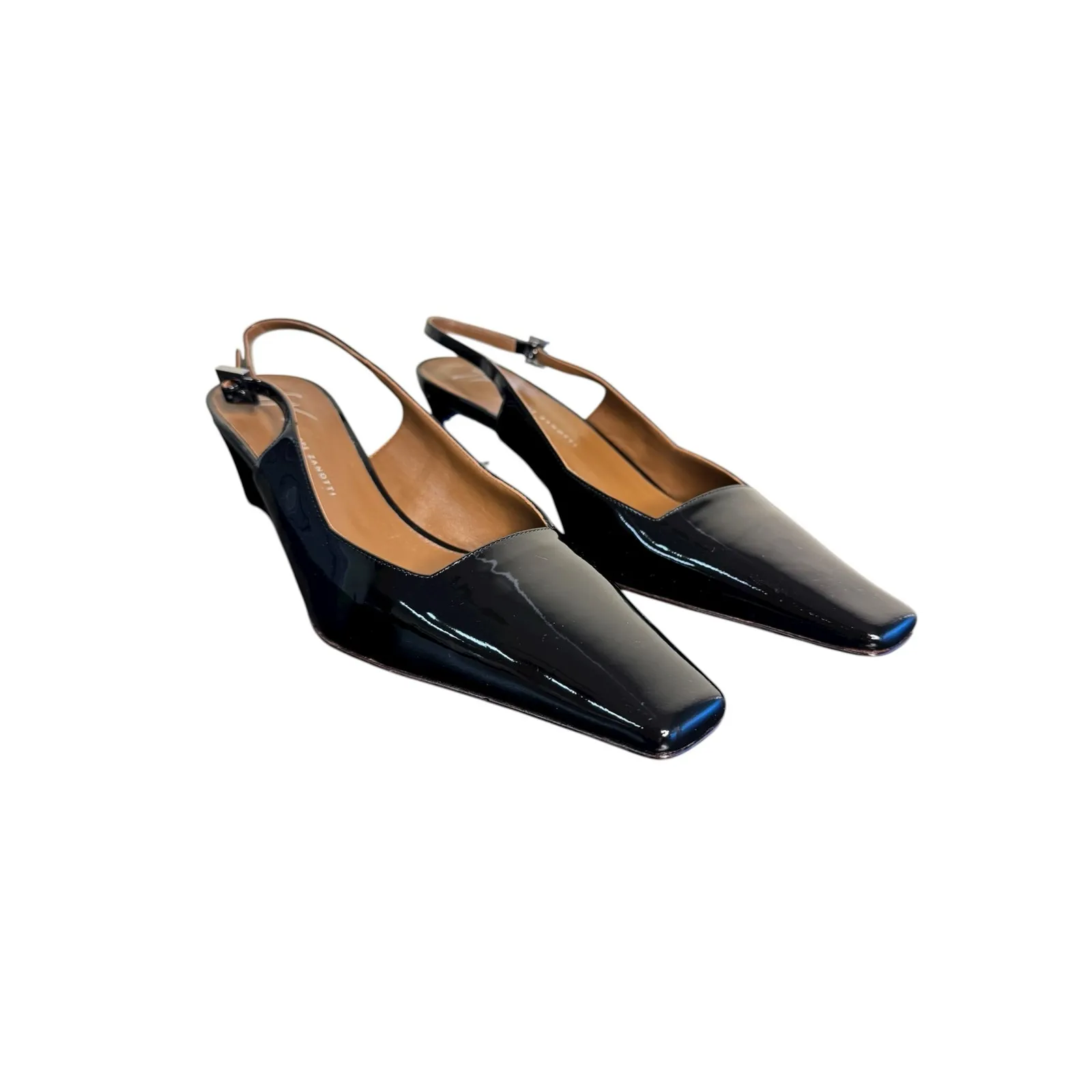 Giuseppe Zanotti NIB Brendha 45mm Pumps in Black Patent Leather Size 39.5 - Image 7