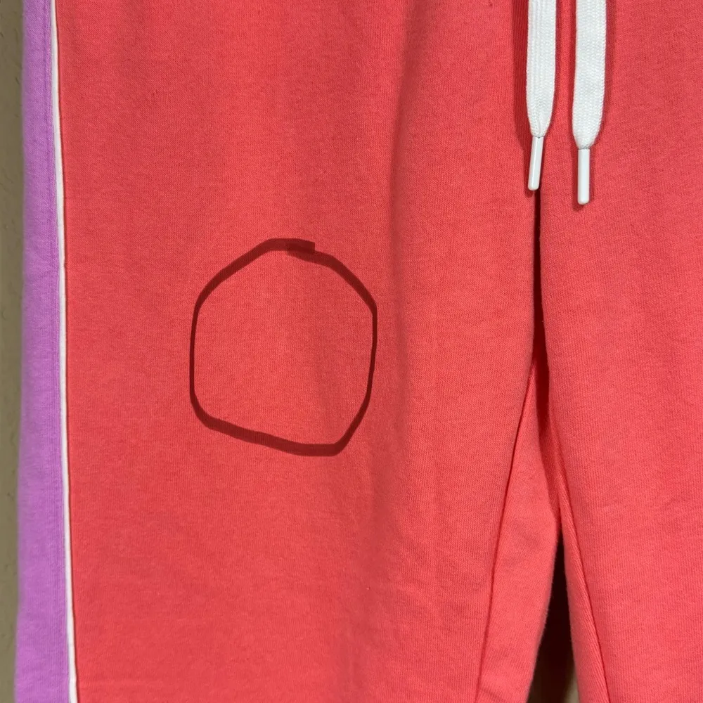 New PJ Salvage Women's "Perfect Match" Color Block Banded Jogger Lounge Pants S - Image 11